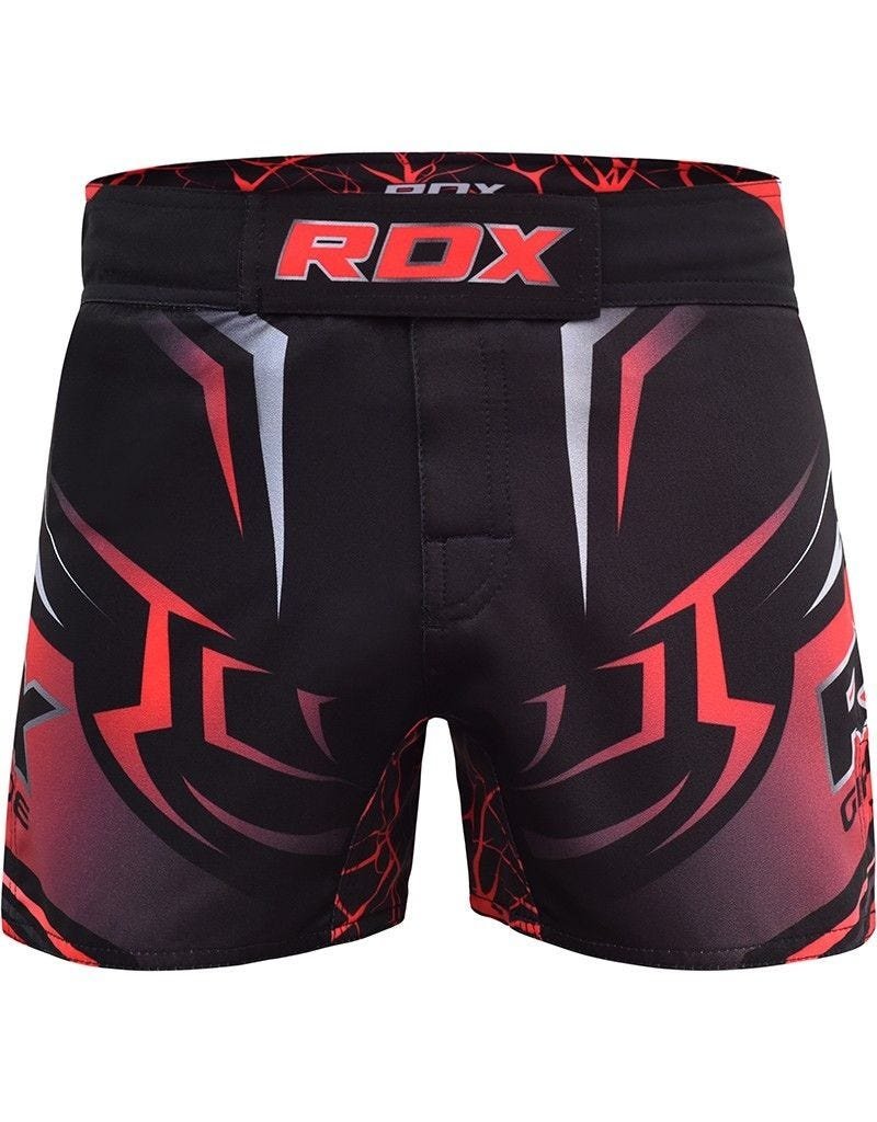 RDX SPORTS RDX R8 MMA Shorts Black/Red