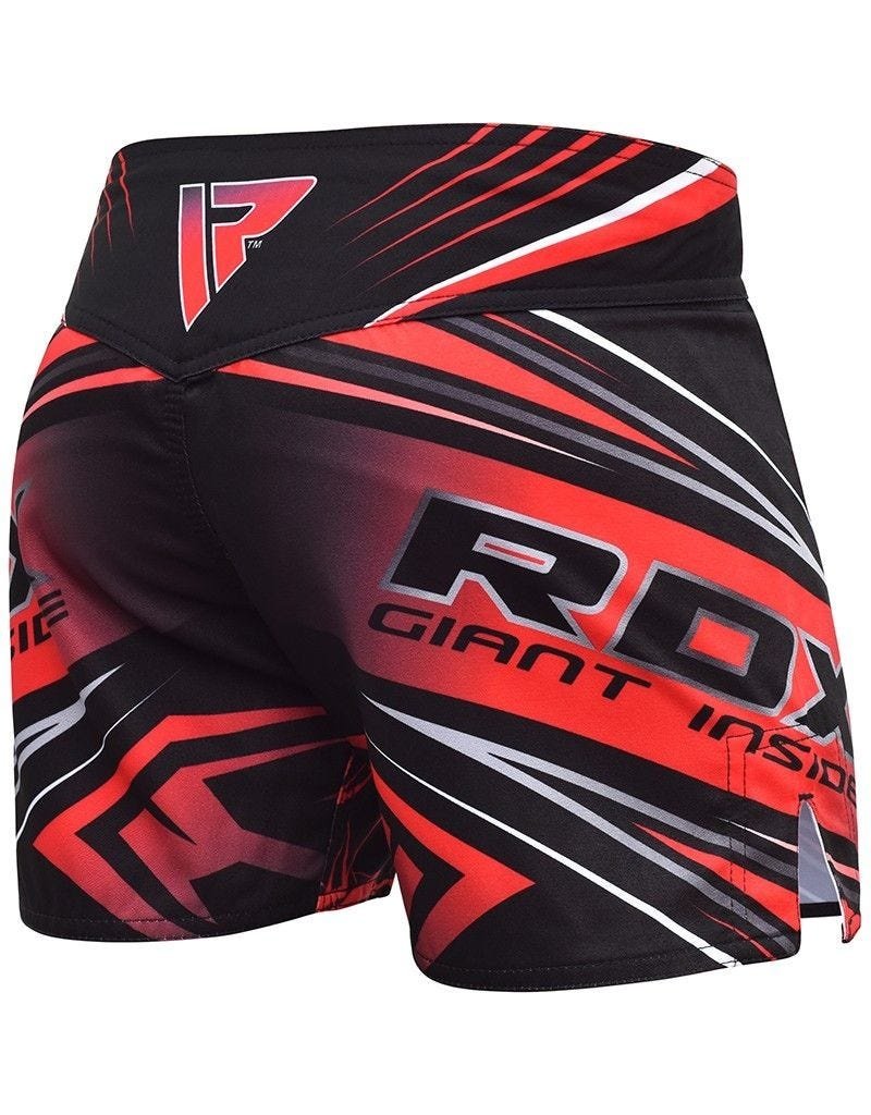 RDX SPORTS RDX R8 MMA Shorts Black/Red