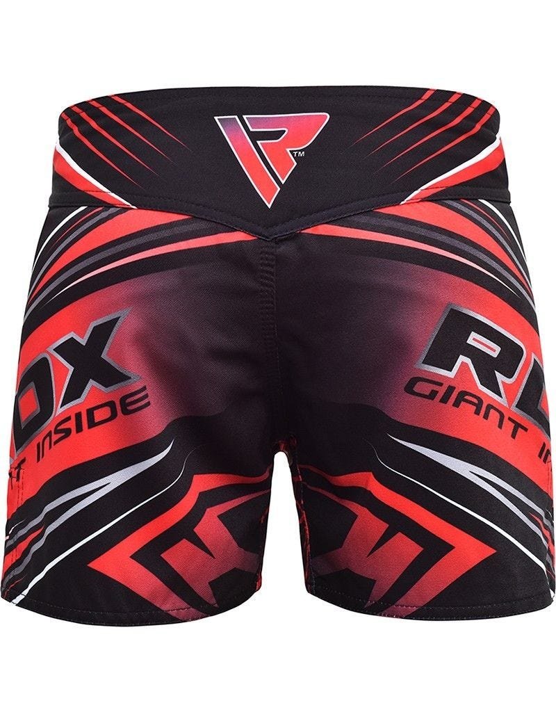 RDX SPORTS RDX R8 MMA Shorts Black/Red