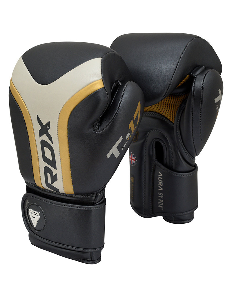 RDX T17 Aura Boxing Gloves Golden - KYOKUSHINWORLDSHOP