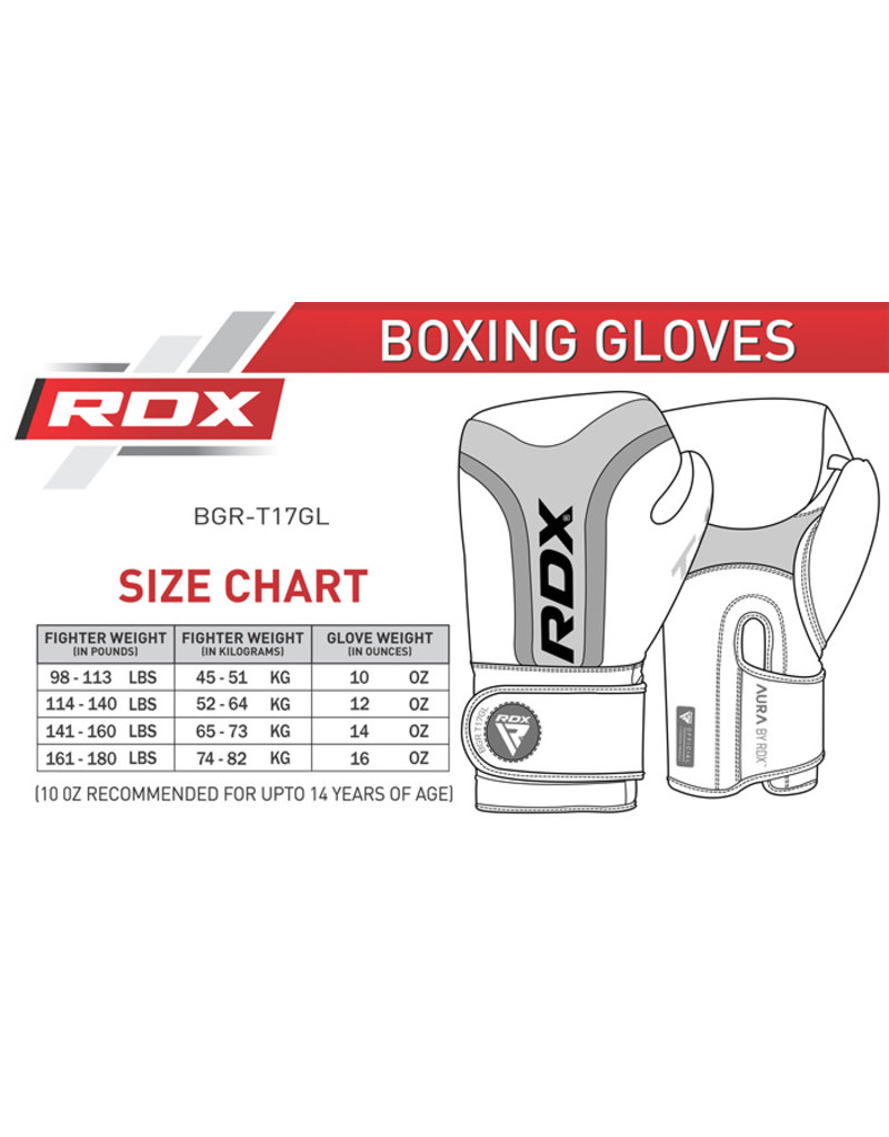 RDX SPORTS RDX T17 Aura Boxing Gloves Golden