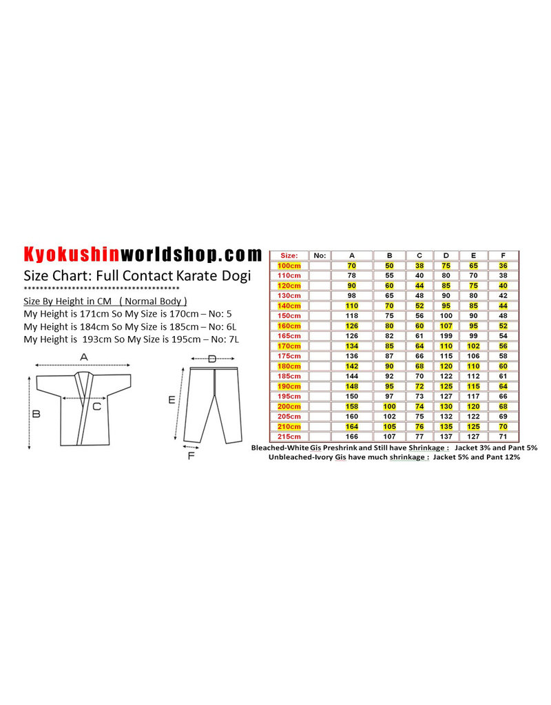 ISAMU 勇ISAMU SHINKYOKUSHIN KARATE BASIC GI - OLD SALE MODEL