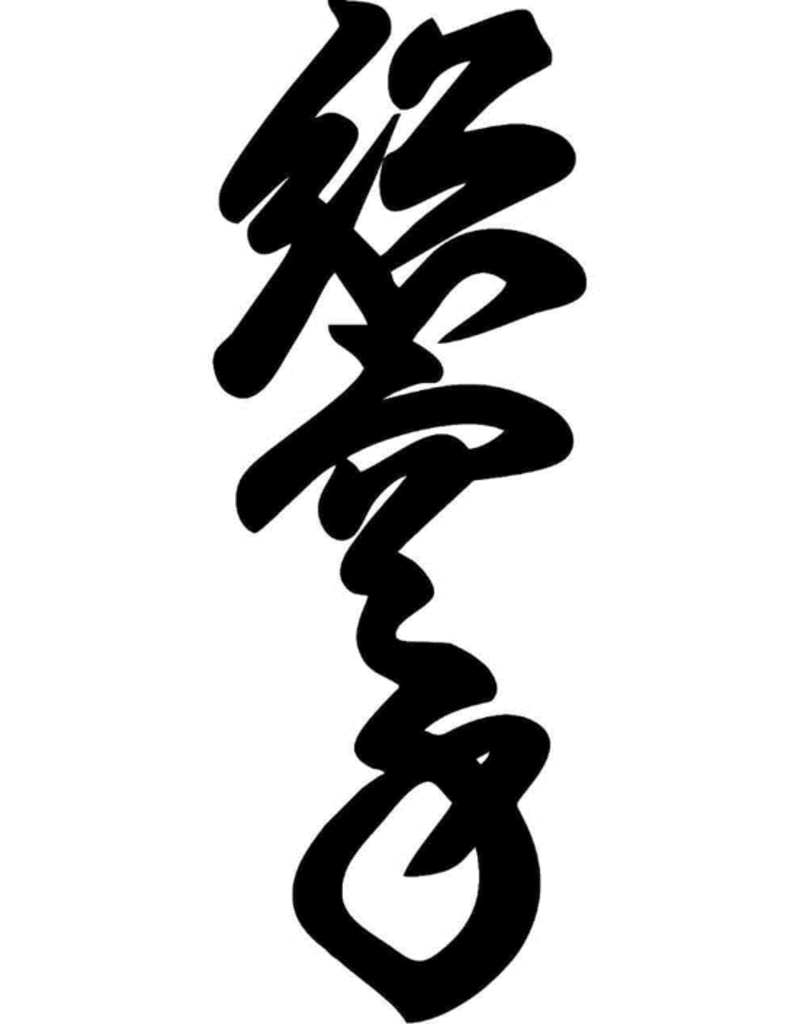ISAMU Shin Karate- Kanji embroidery I Navy Blue I Black