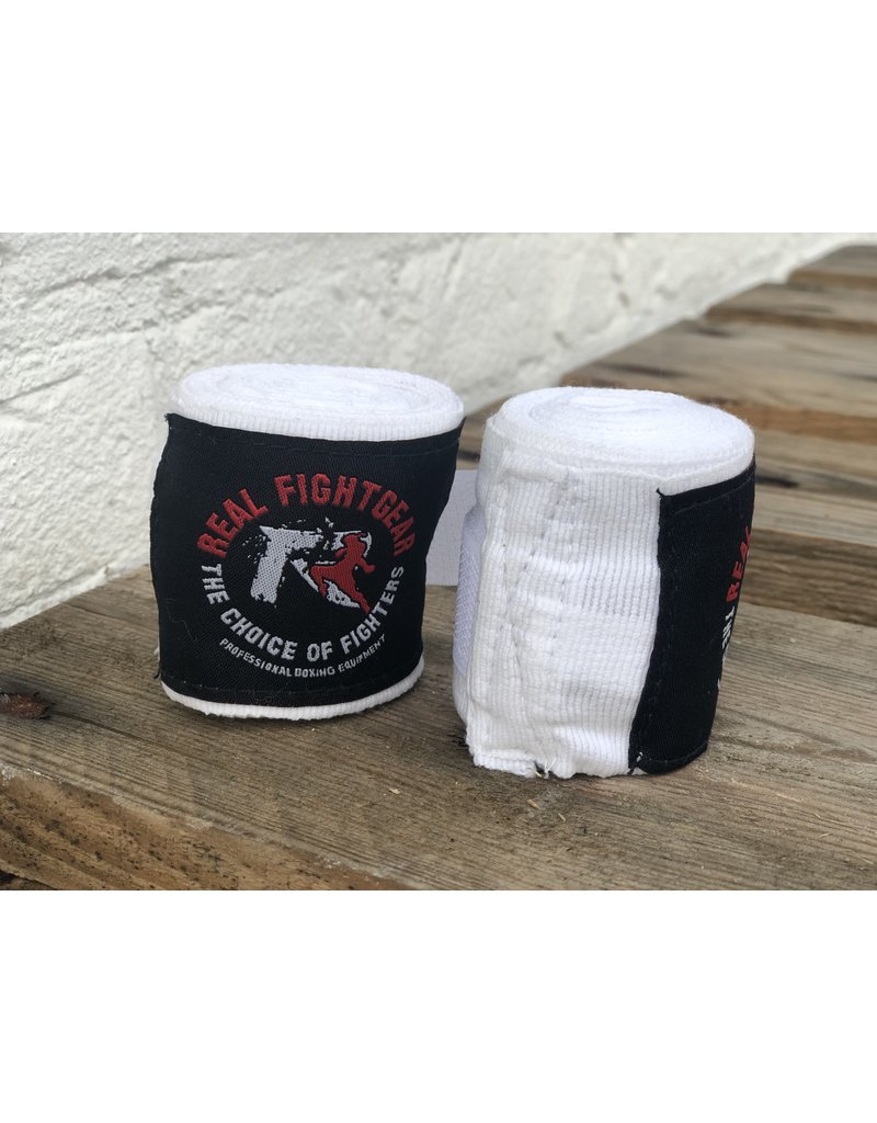 REALFIGHTGEAR RFG Bandages - 2 lengtes - Zwart en wit