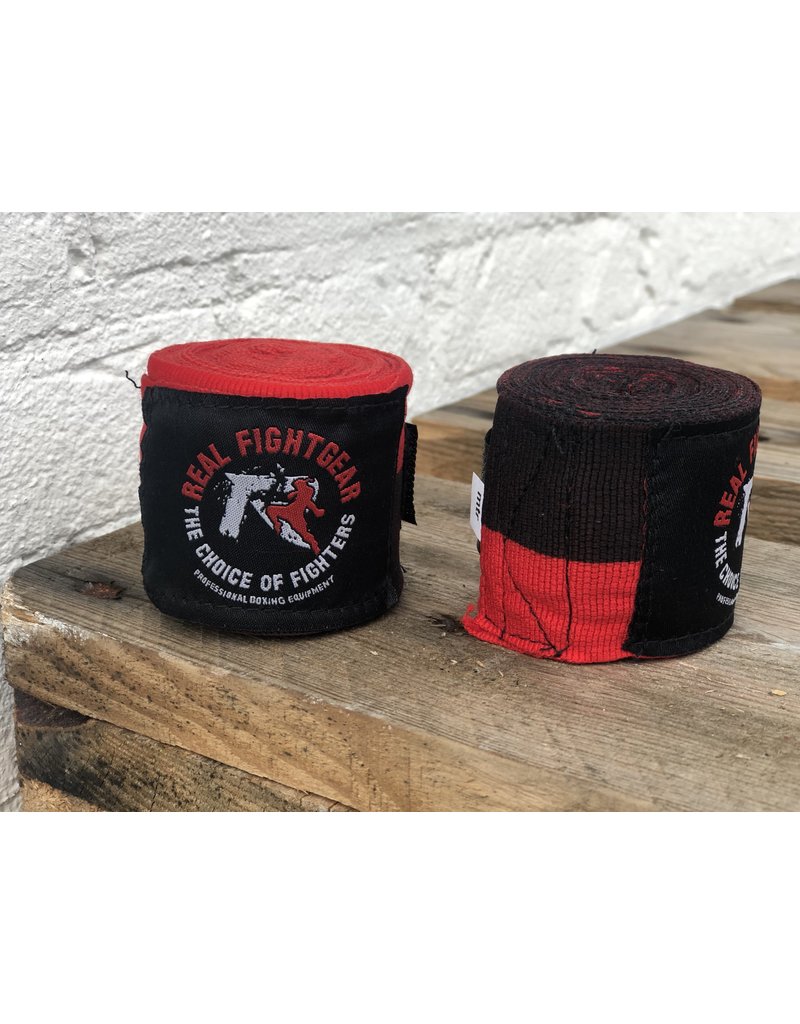 RFG Handwraps - Black/Red Striped