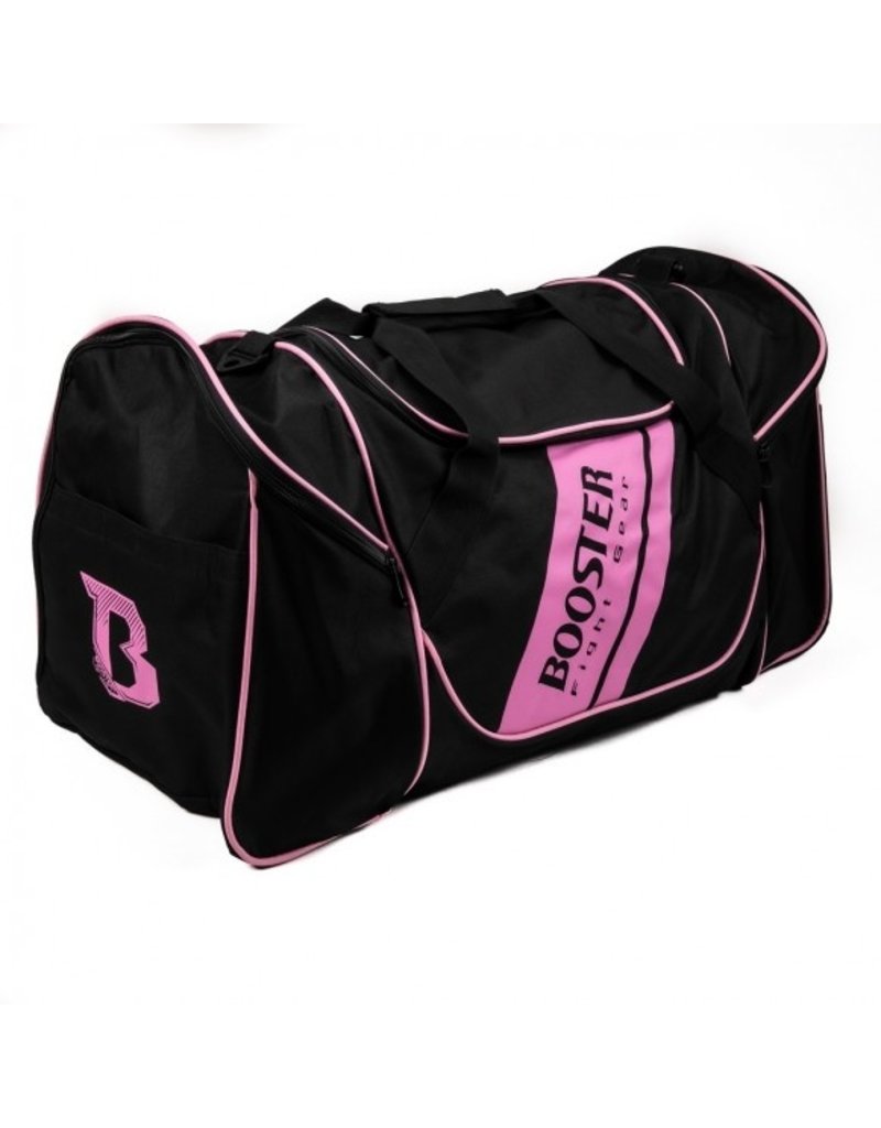pink and black gym bag