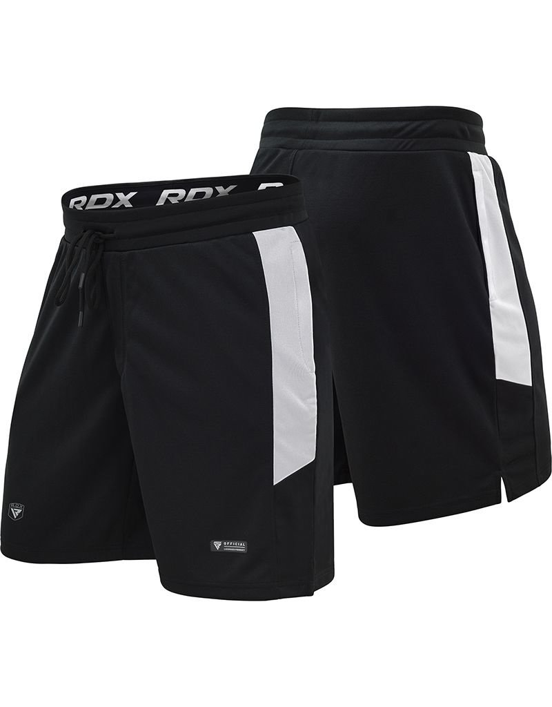 RDX T15 Nero Training Black/White Shorts - KYOKUSHINWORLDSHOP