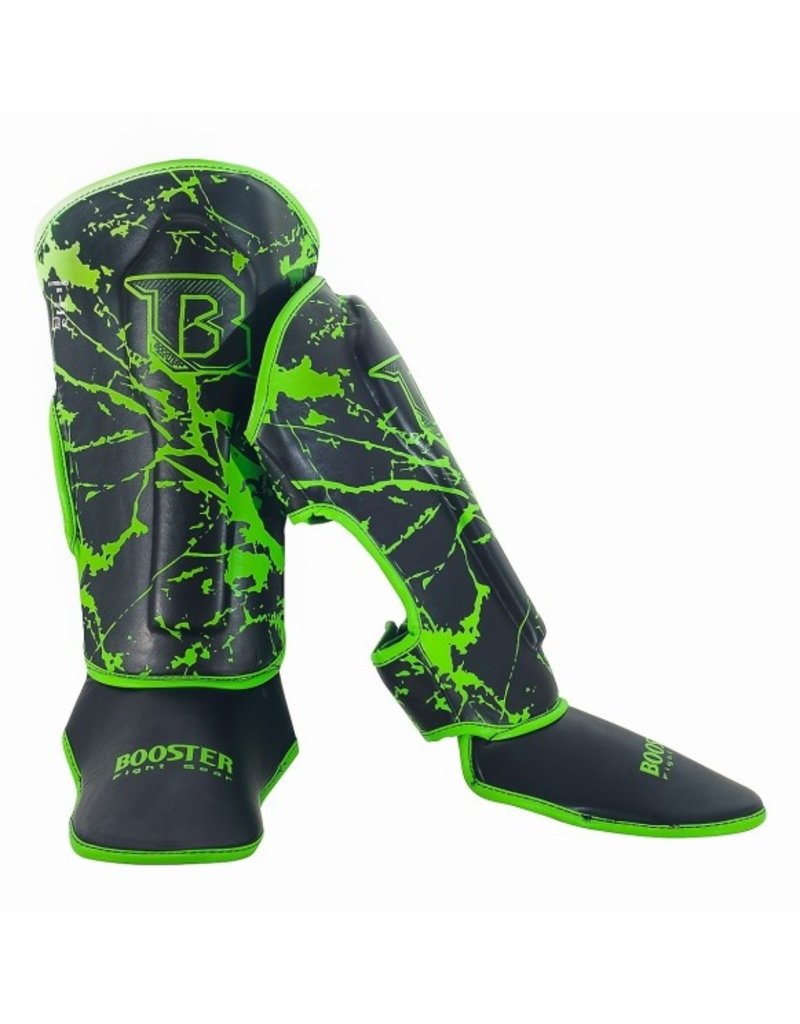 Booster Fight Gear Booster Shin Guards Youth Marble Green