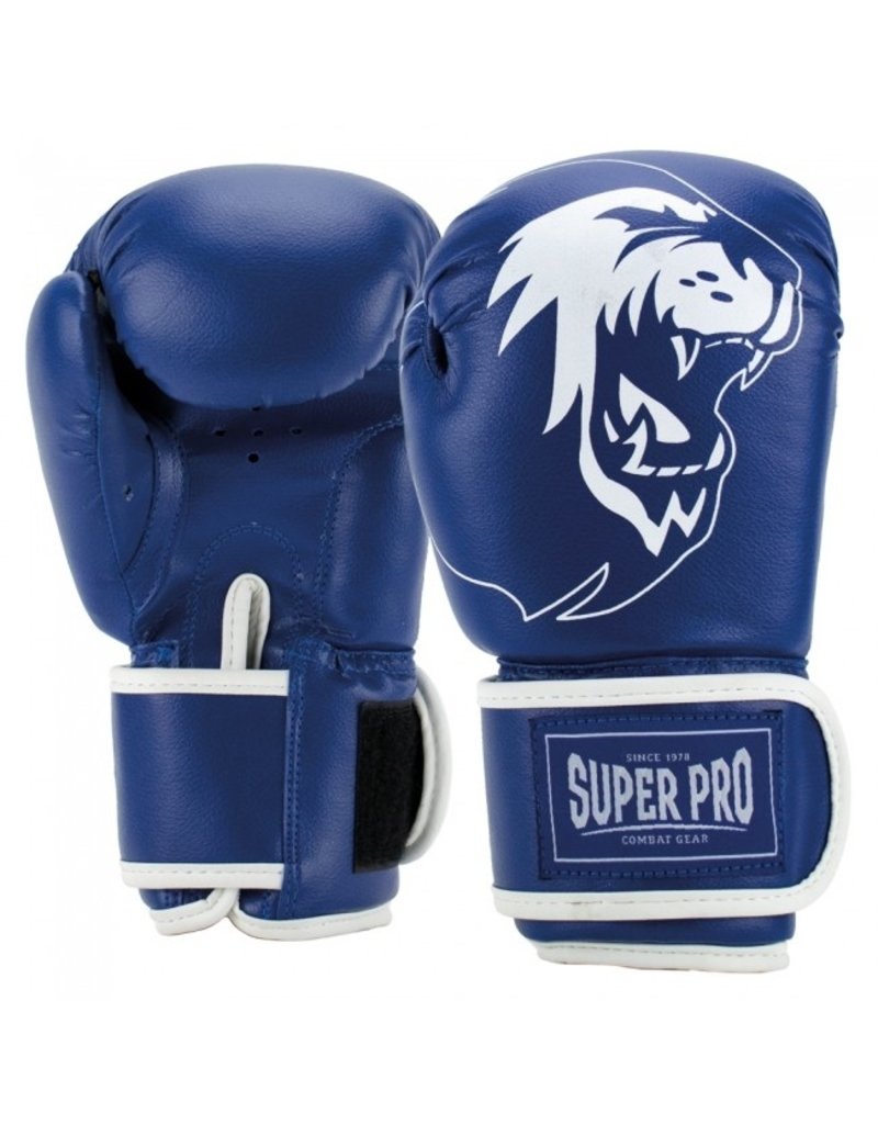 Super Pro Super Pro Combat Gear Talent (kick) boxing gloves Blue / White