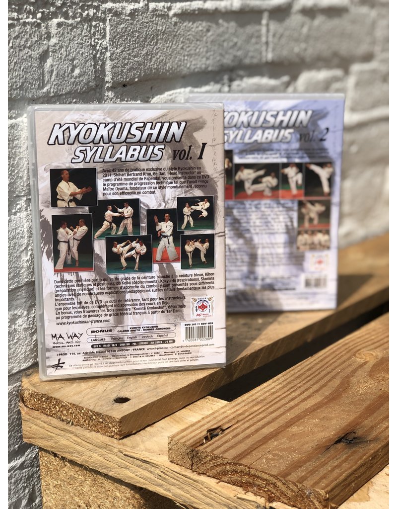 DVD Box Kyokushin Syllabus V1 & V2 KIHON ENCYCLOPAEDIA - Shihan Bertrand KRON