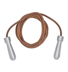 Tuf-Wear Alloy Handle Leather Skipping Rope - 9ft