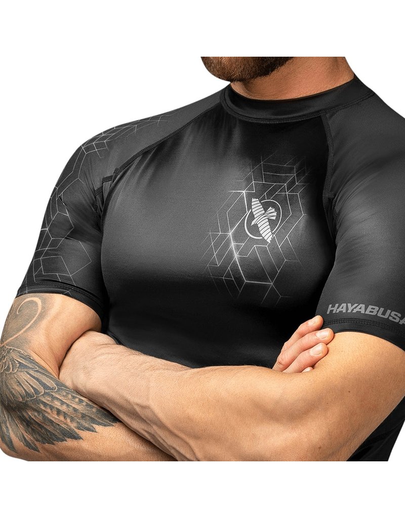 Hayabusa Geo Short Sleeve Rashguard Grey