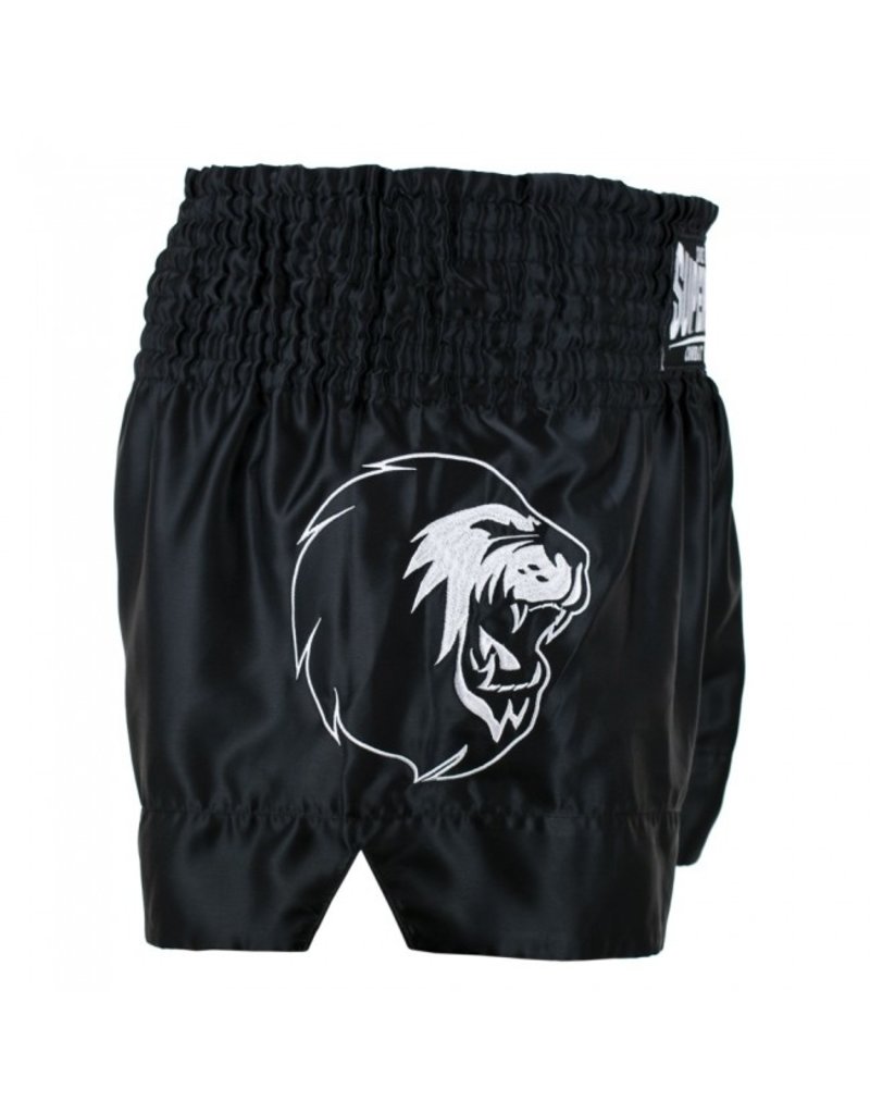 Super Pro Super Pro Combat Gear Thai and Kickboxing Shorts Hero Black / White