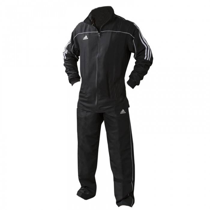 ADIDAS TEAM KIDS TRACKSUIT BLACK/WHITE KYOKUSHINWORLDSHOP