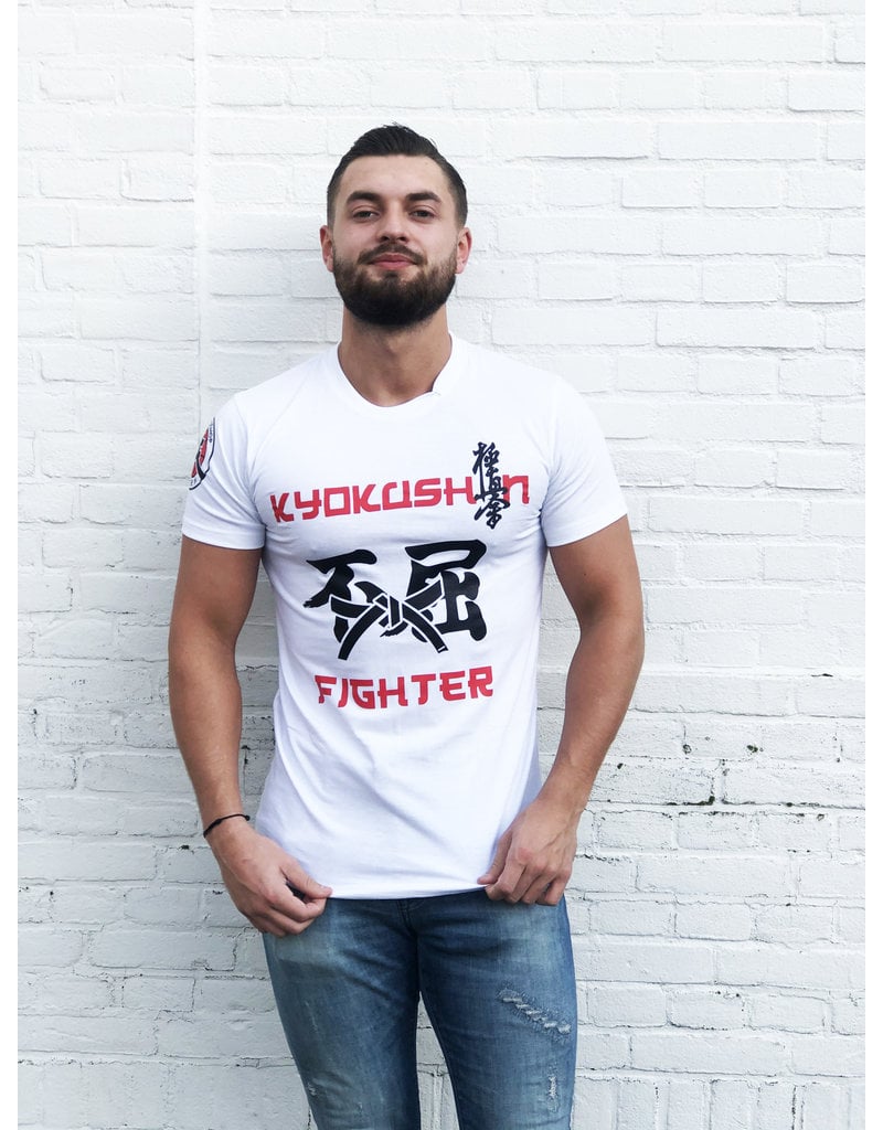 ISAMU Kyokushin Fighter 'Jakku' T-shirt White