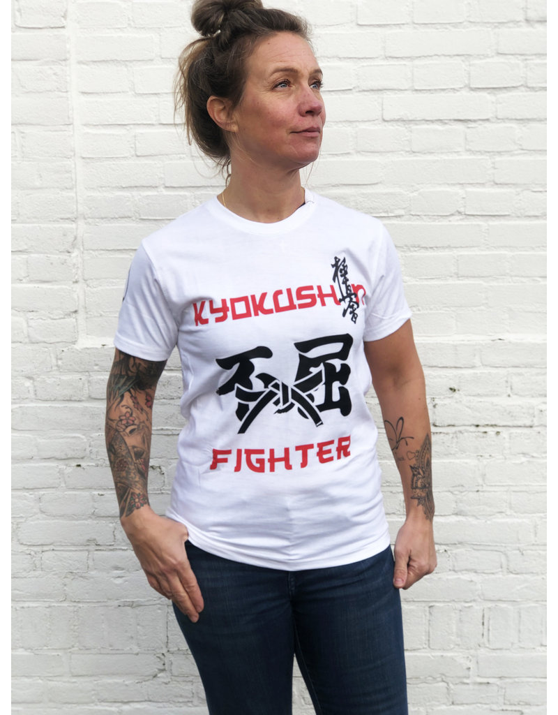 ISAMU Kyokushin Fighter 'Jakku' T-shirt White