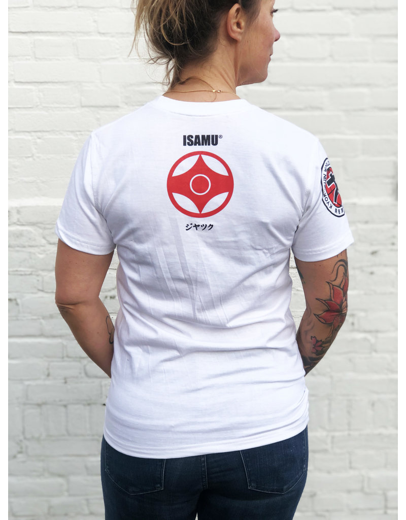 ISAMU Kyokushin Fighter 'Jakku' T-shirt White