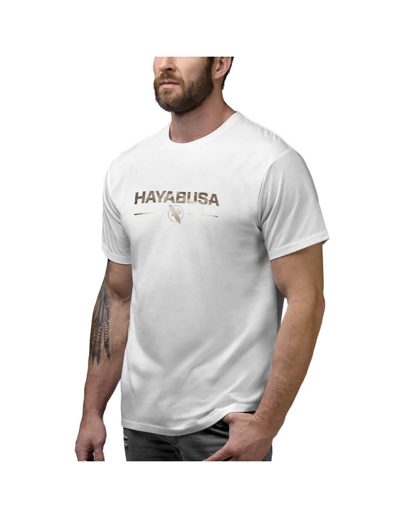 HAYABUSA Hayabusa Metallic Logo T-shirt White - While supplies last