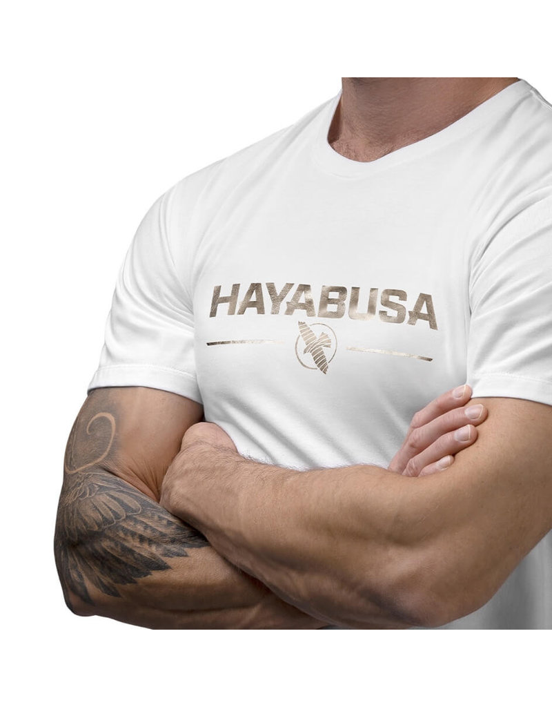 HAYABUSA Hayabusa Metallic Logo T-shirt White - While supplies last