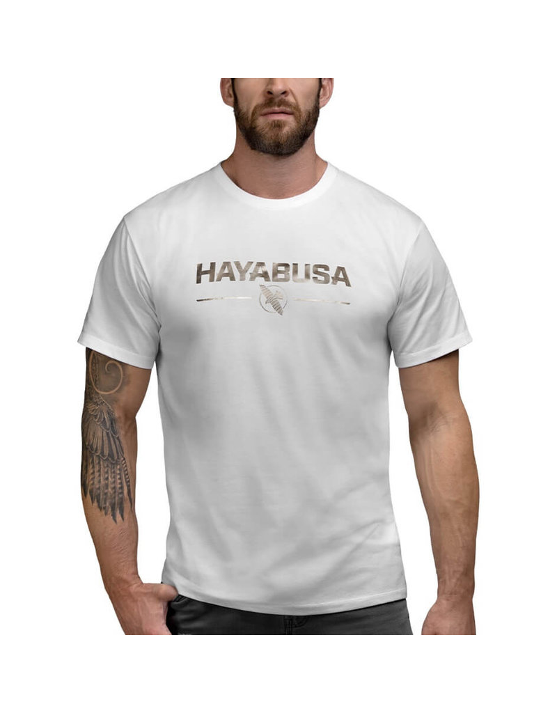 HAYABUSA Hayabusa Metallic Logo T-shirt White - While supplies last