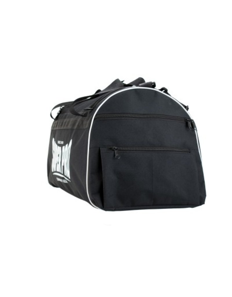 Super Pro Super Pro Combat Gear Gym Sports Bag Black / White Small / Large