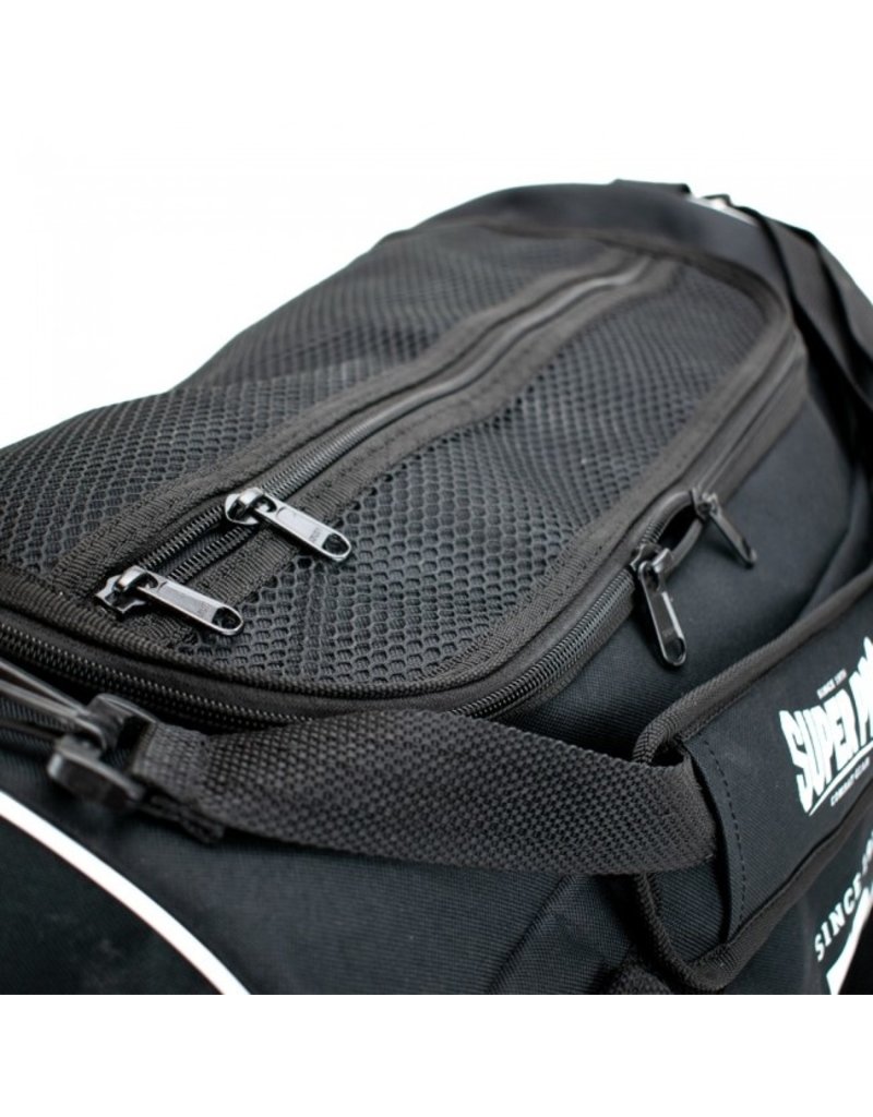 Super Pro Super Pro Combat Gear Gym Sports Bag Black / White Small / Large