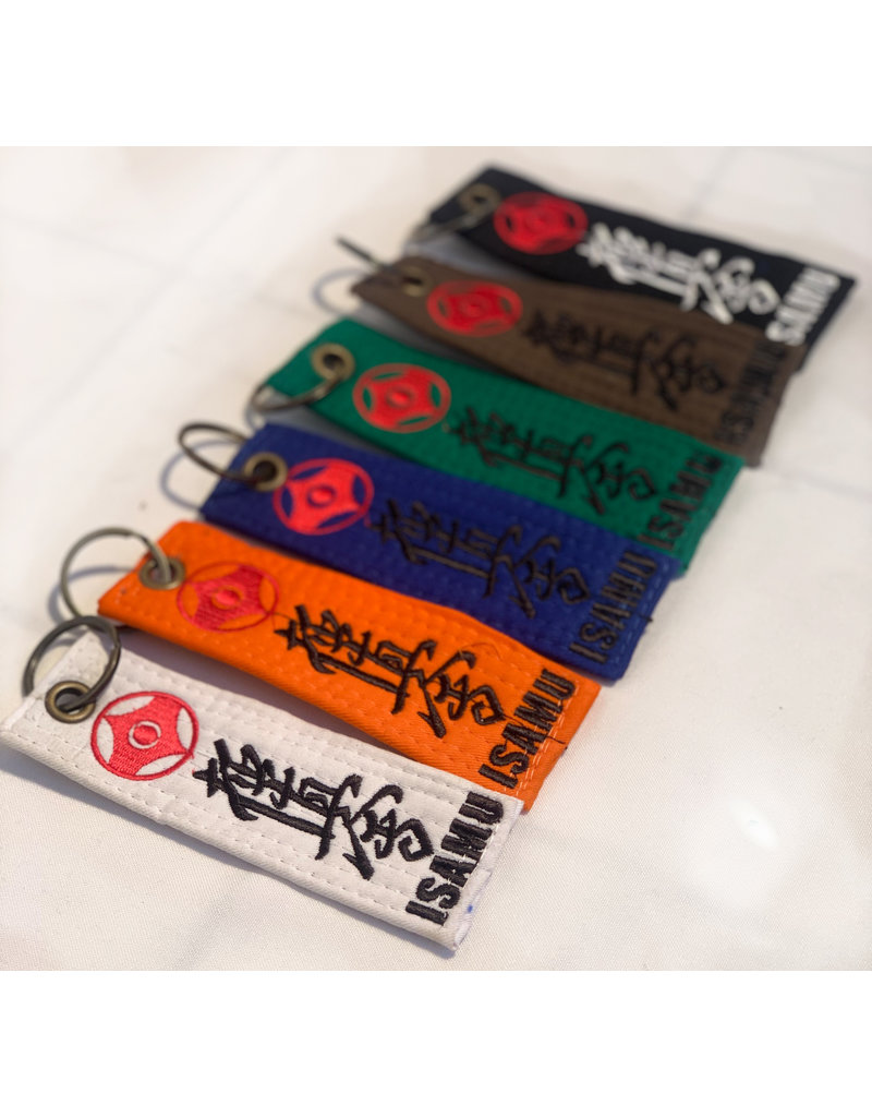 ISAMU Kyokushin Color Kyu Belt Keychain XL