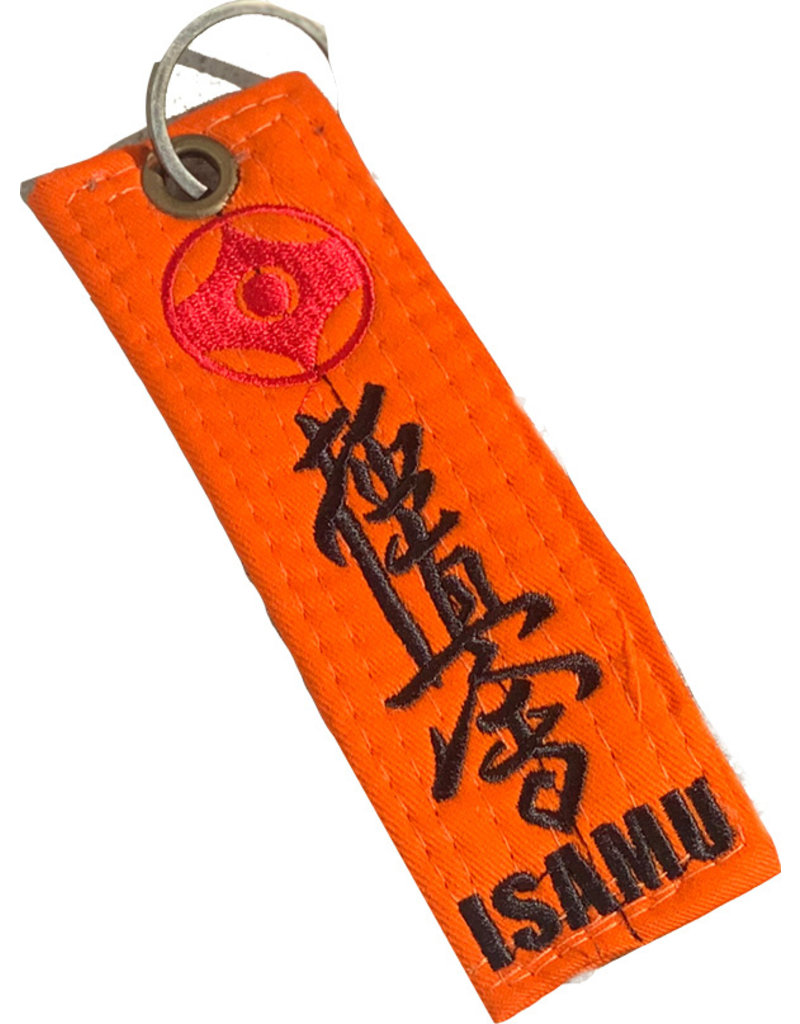 ISAMU Kyokushin Color Kyu Belt Keychain XL