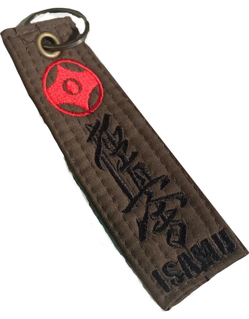 ISAMU Kyokushin Color Kyu Belt Keychain XL