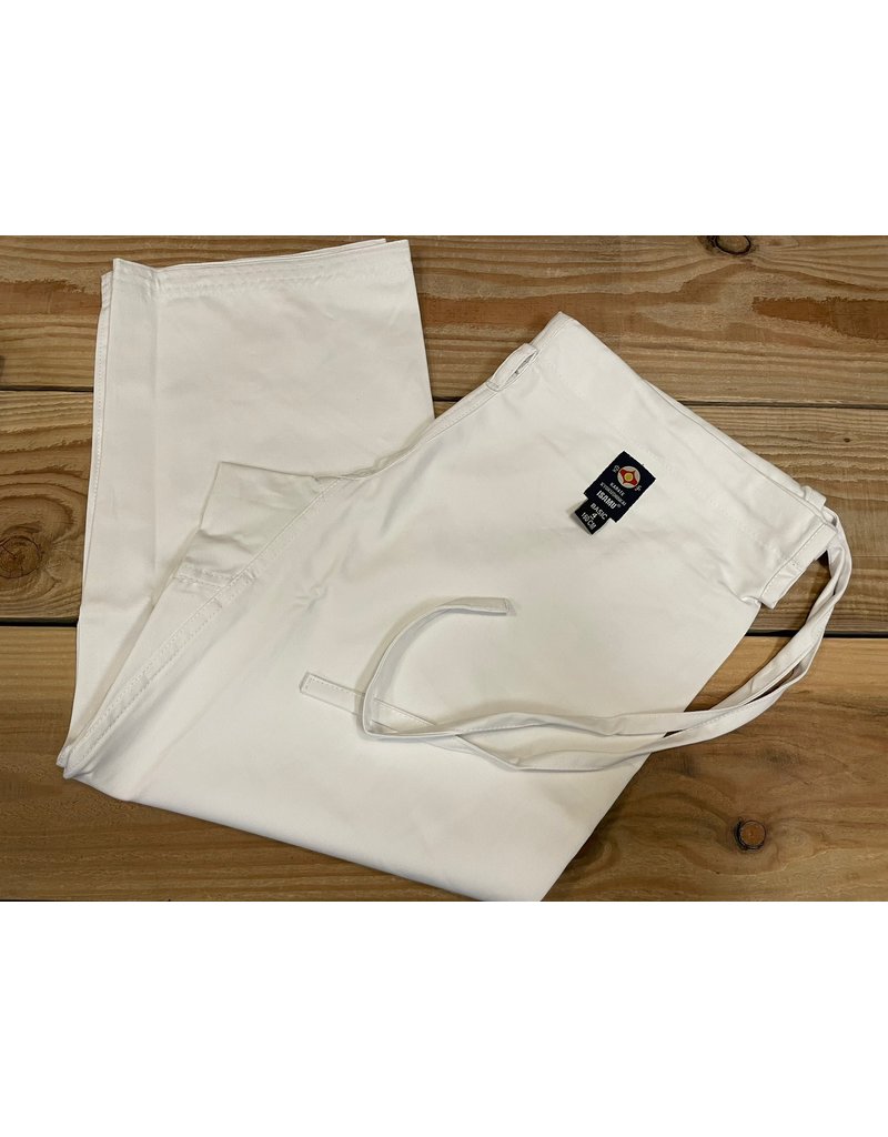 ISAMU SALE...勇 ISAMU  karate pants with traditional drawstring waist.