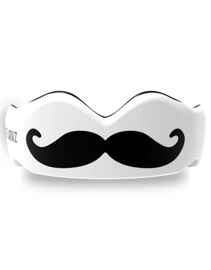 Safejawz Safejawz Mouthguard Extro-Series Moustache White/Black