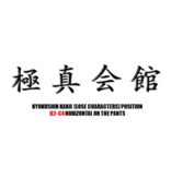 ISAMU KYOKUSHIN I 3 LOOSE KANJI LETTER TYPES