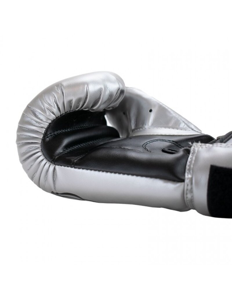 Super Pro Combat Gear Talent (kick) boxing gloves Silver/Black -  KYOKUSHINWORLDSHOP