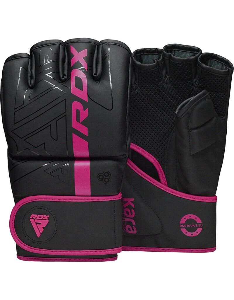 RDX RDX F6 Kara MMA Grappling-handschoenen Zwart/Roze