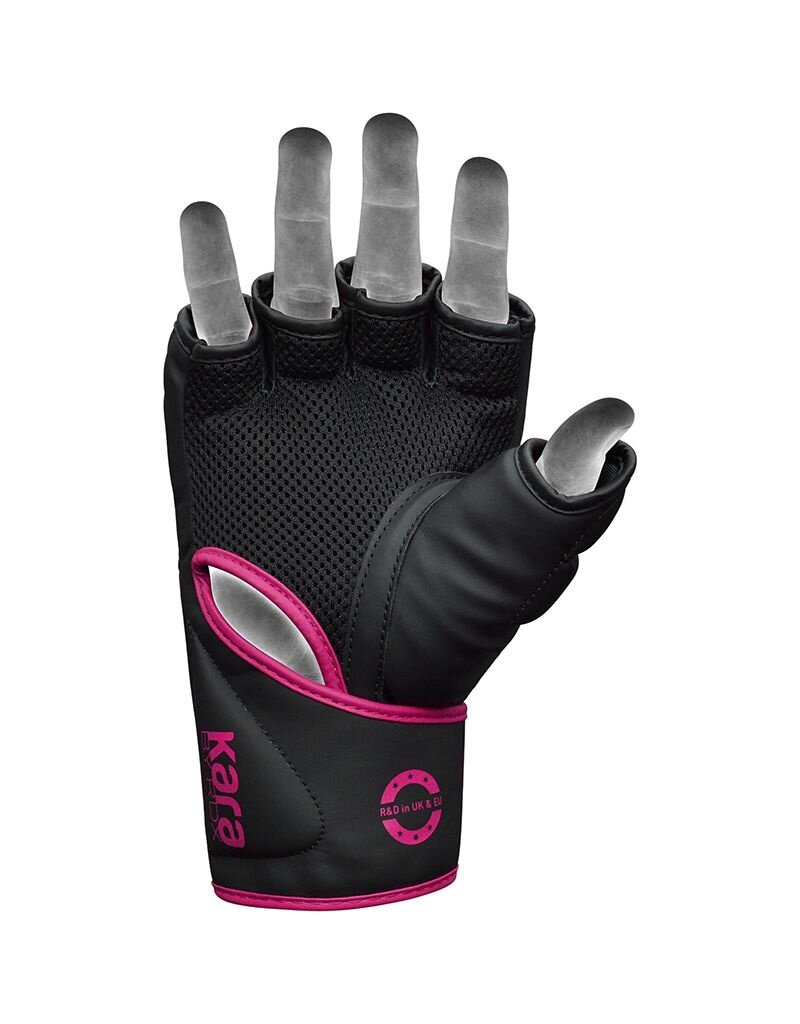 RDX RDX F6 Kara MMA Grappling Gloves Black/Pink