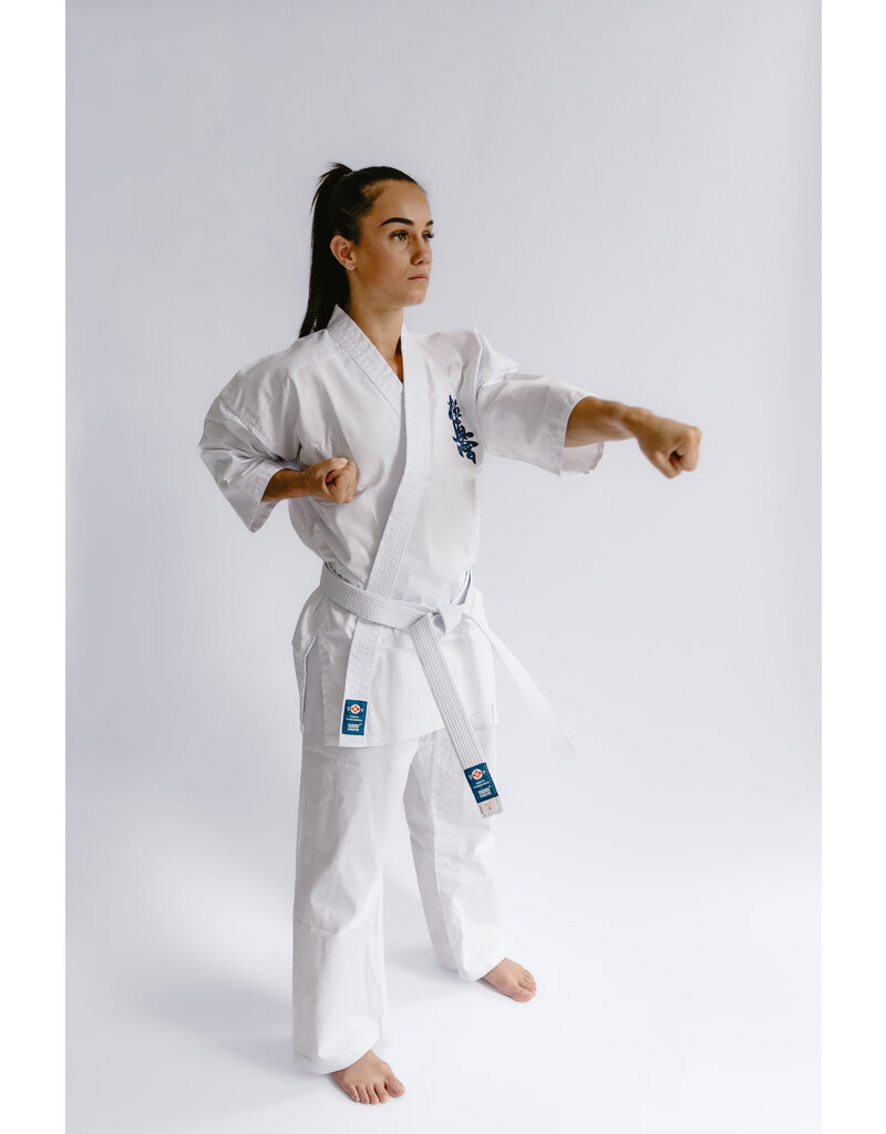ISAMU Starter Karatepak Kyokushin – Lichtgewicht Polykatoen Gi met Witte Band voor Beginners