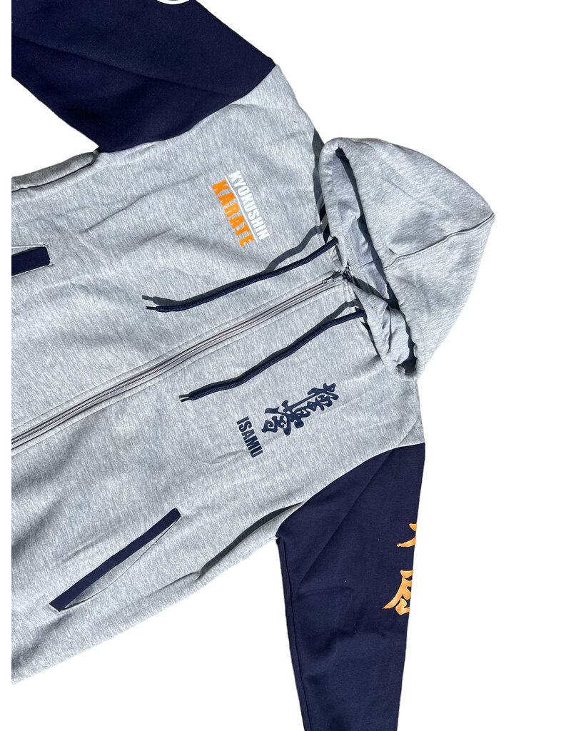 ISAMU Kyokushin Karate Baseball Hoodie with zipper