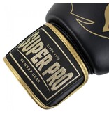 Super Pro Super Pro Combat Gear Warrior Leather (kick)boxing gloves Black/Gold