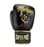 Super Pro Super Pro Combat Gear Warrior Leather (kick)boxing gloves Black/Gold