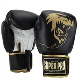 Super Pro Super Pro Combat Gear Warrior Leather (kick)boxing gloves Black/Gold