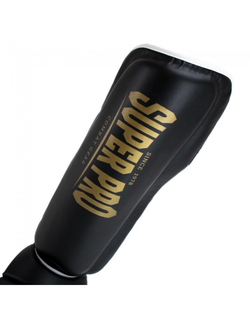 Super Pro Super Pro Combat Gear Shinguard Protector Black/Gold