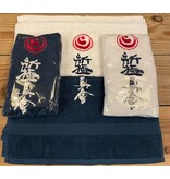 Towel with kanji and kanku/kokoro