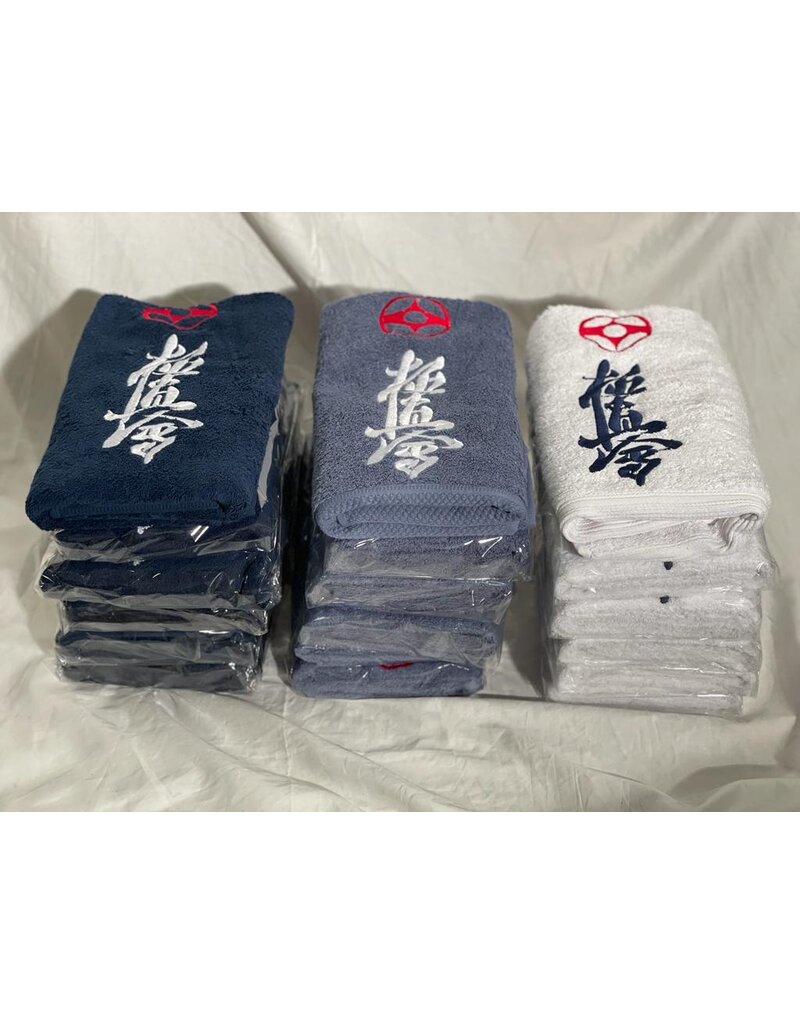 Towel with kanji and kanku/kokoro  - While supplies last