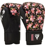 RDX SPORTS RDX Sports FL5 Floral Boxing Gloves - Black