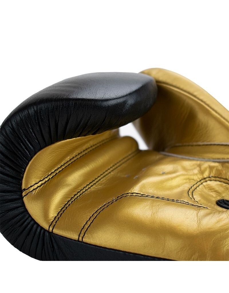 Super Pro Super Pro Combat Gear Undisputed Punching Bag Gloves Leather Black/Gold
