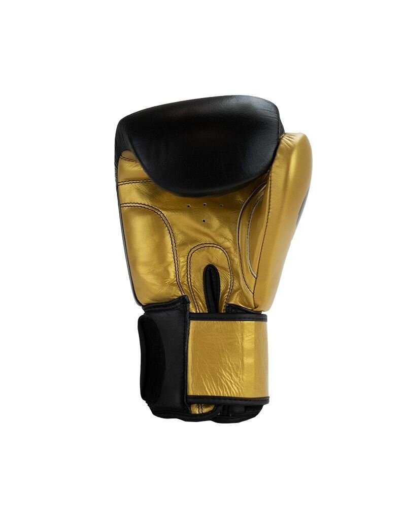 Super Pro Super Pro Combat Gear Undisputed Punching Bag Gloves Leather Black/Gold