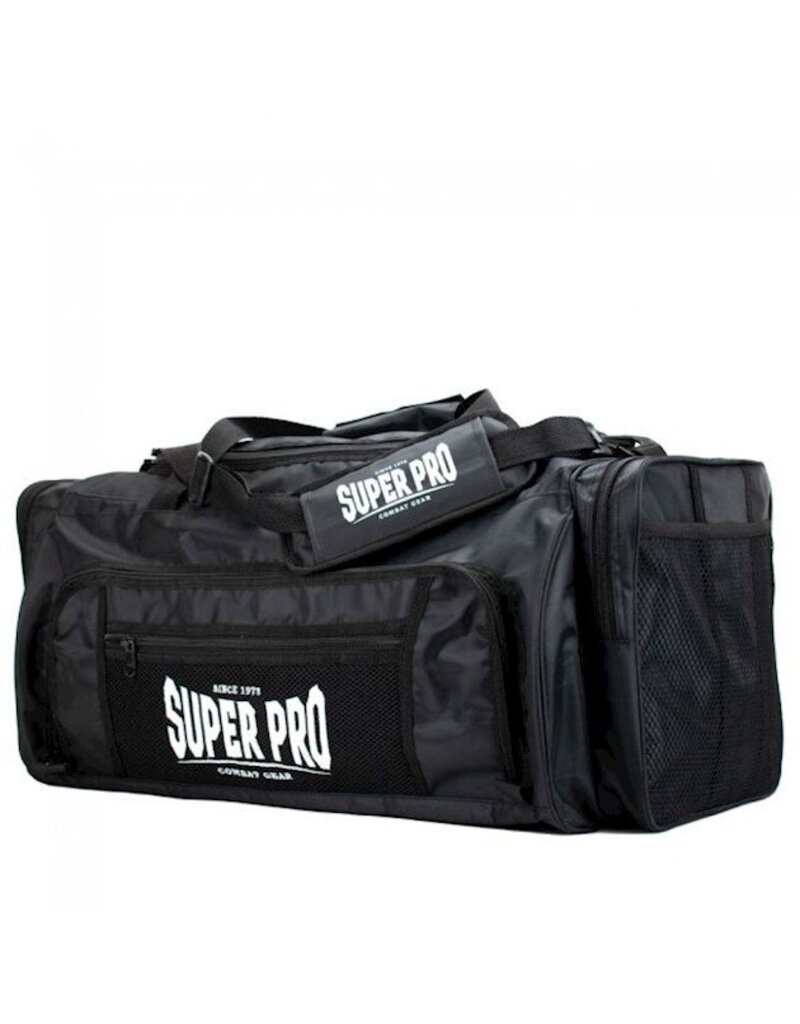 Super Pro Super Pro Combat Gear Travel Sports Bag Black/White – 60 x 35 x 30 cm – 68 Liters