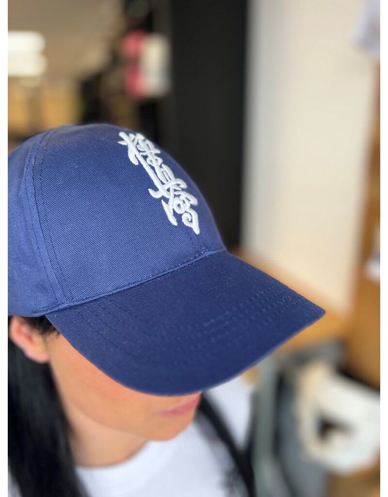 ISAMU ISAMU Kyokushin Embroidered Cap – Black & Navy – One Size