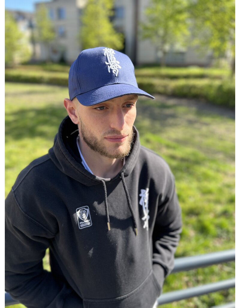 ISAMU ISAMU Kyokushin Embroidered Cap – Black & Navy – One Size
