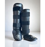 ISAMU Pro Scheenbeschermers met Klittenband Zwart